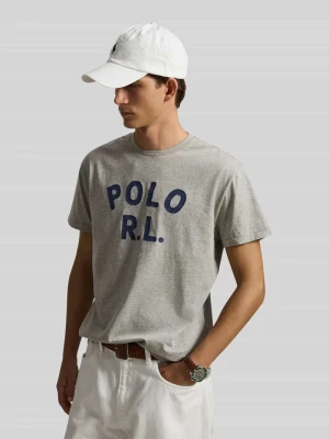t-shirt o kroju loose fit z czystej bawełny Polo Ralph Lauren Jasnoszary