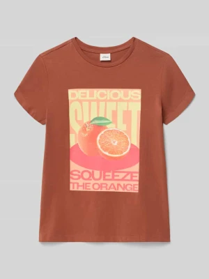 t-shirt o kroju loose fit z czystej bawełny s.Oliver RED LABEL