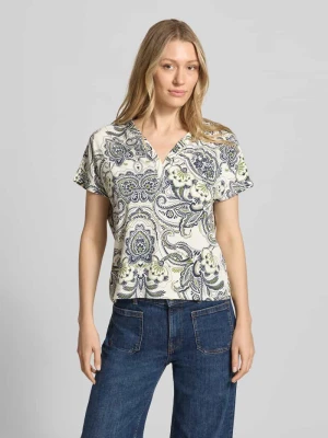 t-shirt o kroju loose fit z mieszanki bawełny i modalu model 'CAELEN S' BRAX
