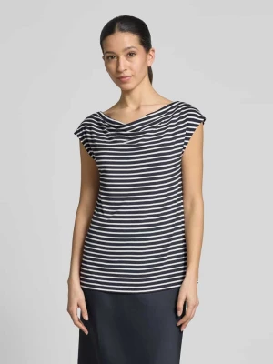 T-shirt o kroju loose fit z mieszanki wiskozy s.Oliver BLACK LABEL