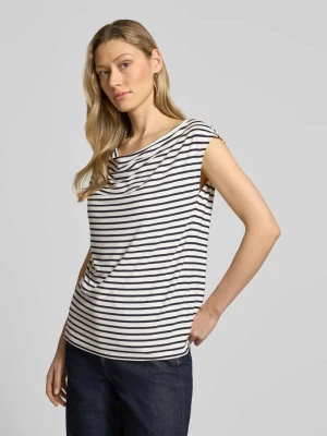 T-shirt o kroju loose fit z mieszanki wiskozy s.Oliver BLACK LABEL