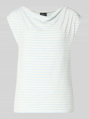 T-shirt o kroju loose fit z mieszanki wiskozy s.Oliver BLACK LABEL