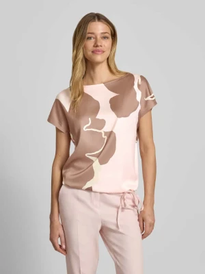 T-shirt o kroju loose fit z mieszanki wiskozy s.Oliver BLACK LABEL