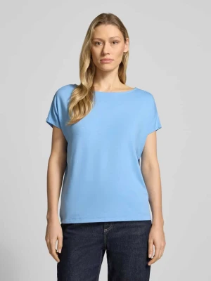 T-shirt o kroju loose fit z mieszanki wiskozy s.Oliver Oceaniczny