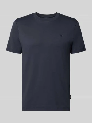 T-shirt o kroju modern fit z czystej bawełny model 'Priamo' JOOP! Granatowy
