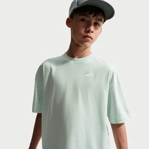 T-shirt o kroju oversize dla dużych dzieci Nike - Zieleń