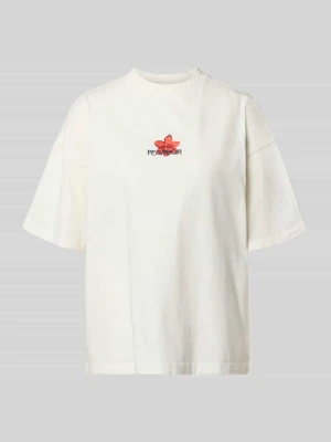 T-shirt o kroju oversize z przeszyciem z etykietą model 'MODRA' Pegador