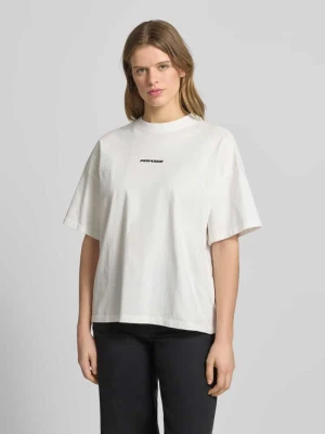 T-shirt o kroju oversize z przeszyciem z logo model 'BRACY' Pegador
