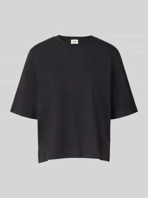 t-shirt o kroju oversized fit z czystej bawełny Drykorn Czarny