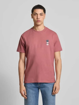 T-shirt o kroju relaxed fit z czystej bawełny Marc O'Polo DENIM