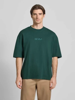 T-shirt o kroju oversized z czystej bawełny model ‘DELW’ HUGO