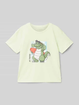 T-shirt o kroju oversized z czystej bawełny z nadrukiem z motywem Tom Tailor