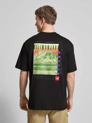 T-shirt o kroju oversized z czystej wełny z nadrukiem z logo The North Face