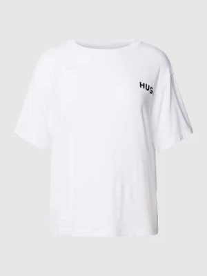 T-shirt o kroju oversized z efektem melanżu model ‘UNITE’ HUGO