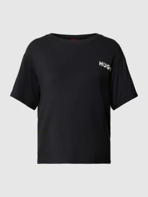 T-shirt o kroju oversized z efektem melanżu model ‘UNITE’ HUGO