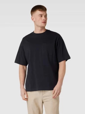 T-shirt o kroju oversized z kieszenią na piersi model ‘Studio Oversized’ Seidensticker Studio