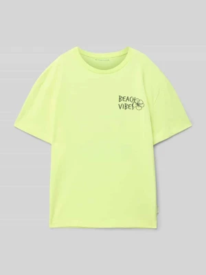 T-shirt o kroju oversized z mieszanki bawełny Tom Tailor
