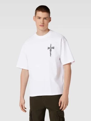 T-shirt o kroju oversized z nadrukiem CROSS REVIEW