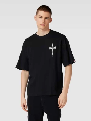 T-shirt o kroju oversized z nadrukiem CROSS REVIEW