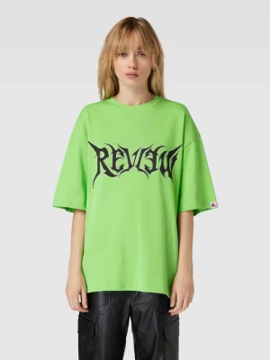 T-shirt o kroju oversized z nadrukiem GRUNGE BLING Review