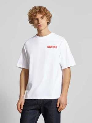 T-shirt o kroju oversized z nadrukiem z logo Calvin Klein Jeans