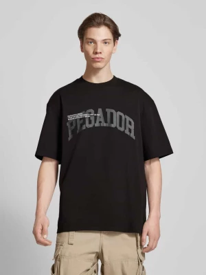 T-shirt o kroju oversized z nadrukiem z logo i okrągłym dekoltem Pegador