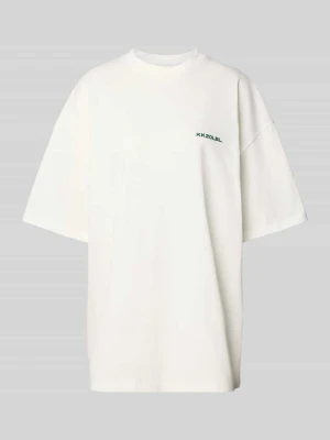 T-shirt o kroju oversized z nadrukiem z logo Karo Kauer