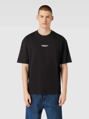 T-shirt o kroju oversized z nadrukiem z logo model ‘ABNA’ Pegador
