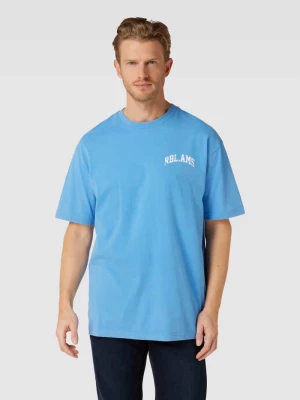 T-shirt o kroju oversized z nadrukiem z logo model ‘AMS Washed’ Colourful Rebel