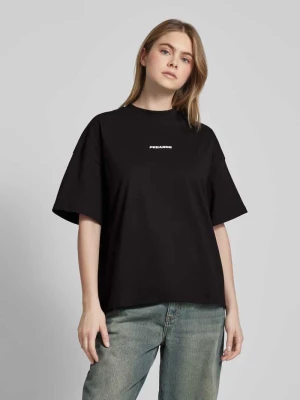 T-shirt o kroju oversized z nadrukiem z logo model ‘ARENDAL’ Pegador