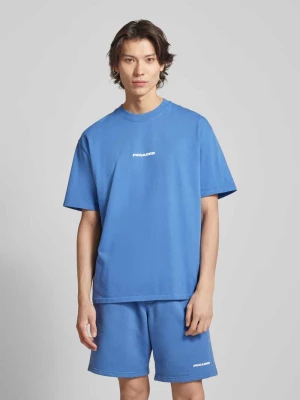 T-shirt o kroju oversized z nadrukiem z logo model ‘COLNE’ Pegador