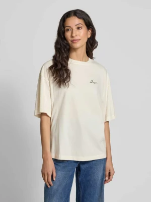 T-shirt o kroju oversized z nadrukiem z logo model ‘Eboyfriend’ Boss Orange