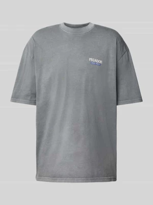 T-shirt o kroju oversized z nadrukiem z logo model ‘LANDON’ Pegador