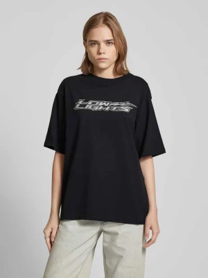 T-shirt o kroju oversized z nadrukiem z logo model ‘LIGHTNING’ Low Lights Studios