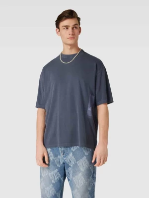 T-shirt o kroju oversized z nadrukiem z logo model ‘overdye’ Tom Tailor Denim