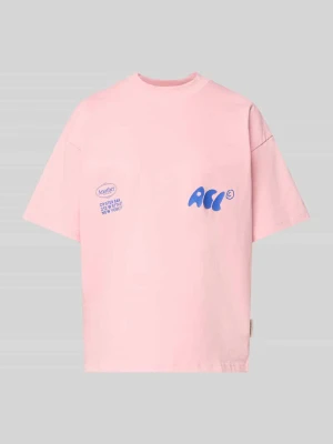 T-shirt o kroju oversized z nadrukiem z logo model ‘Oyster and Champange’ ANOTHER COTTON LAB