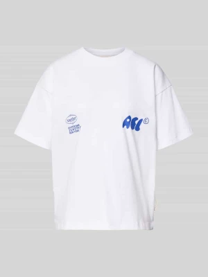 T-shirt o kroju oversized z nadrukiem z logo model ‘Oyster and Champange’ ANOTHER COTTON LAB