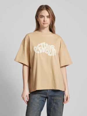T-shirt o kroju oversized z nadrukiem z logo model ‘PALUMA’ Pegador