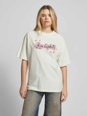 T-shirt o kroju oversized z nadrukiem z logo model ‘SPARKLE’ Low Lights Studios