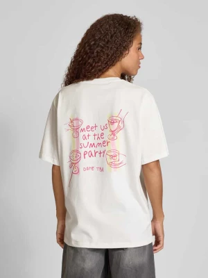 T-shirt o kroju oversized z nadrukiem z logo OH APRIL