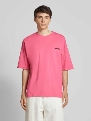 T-shirt o kroju oversized z nadrukiem z logo REVIEW