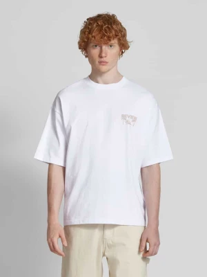 T-shirt o kroju oversized z nadrukiem z logo REVIEW