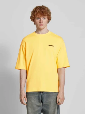 T-shirt o kroju oversized z nadrukiem z logo REVIEW