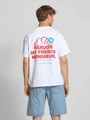 T-shirt o kroju oversized z nadrukiem z napisem i logo ANOTHER COTTON LAB