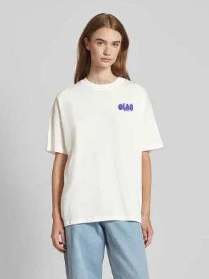 T-shirt o kroju oversized z nadrukowanym napisem Marc O'Polo DENIM