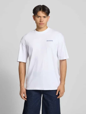 T-shirt o kroju oversized z okrągłym dekoltem model 'Frombork' Pegador