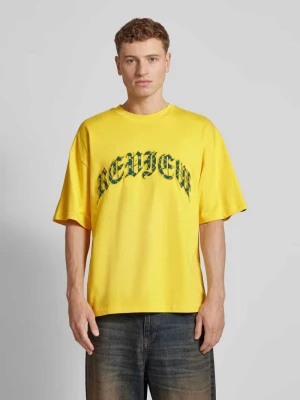 T-shirt o kroju oversized z okrągłym dekoltem REVIEW