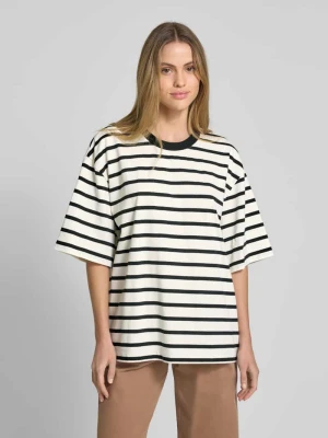 T-shirt o kroju oversized z okrągłym, prążkowanym dekoltem Jake*s Casual