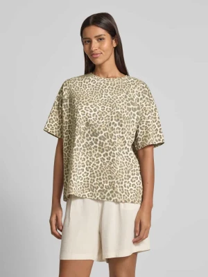 T-shirt o kroju oversized z okrągłym, prążkowanym dekoltem Jake*s Casual