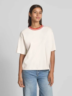 T-shirt o kroju oversized z okrągłym, prążkowanym dekoltem Jake*s Casual